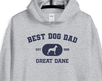 Camisa Great Dane Dog DAD / Personalización personalizada / Mejor regalo del Día del Padre de Papá Perro / Camiseta Great Dane / Sudadera con capucha / Camiseta sin mangas / Camiseta de manga larga
