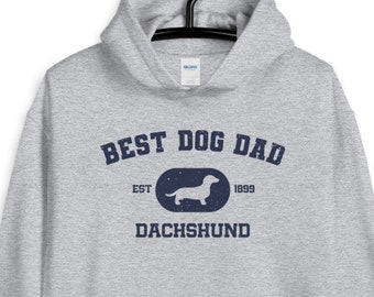 Dachshund Dog DAD camisa / Personalización personalizada / Mejor perro papá / Regalo del Día del Padre / Camiseta Dachshund / Sudadera con capucha / Camiseta sin mangas / Camiseta de manga larga