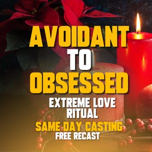 AVOIDANT TO OBSESSED Spell Same-Day Casting | Dark Love Binding | Powerful Emotional Shift Ritual | Fast Results