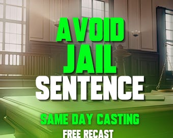 Avoid Jail Sentence Spell, Stay Out of Jail, Legal Protection, Court Case Help, Remove Charges, Court Victory Spell