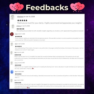 Infographic titled 'Why Choose Me?' highlighting the benefits of choosing Medium Aura. Features: 17+ years of spiritual experience, highly accurate and honest insights, a compassionate safe space for clients, and trust from repeat customers. Mistic galaxy background.