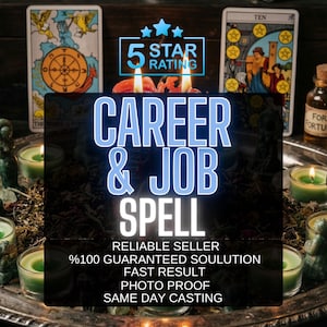 Powerful Job Spell, Fast Results, Same Day Casting, Traditional Witchcraft, Manifest Your Dream Job, Career & Abundance White Magic