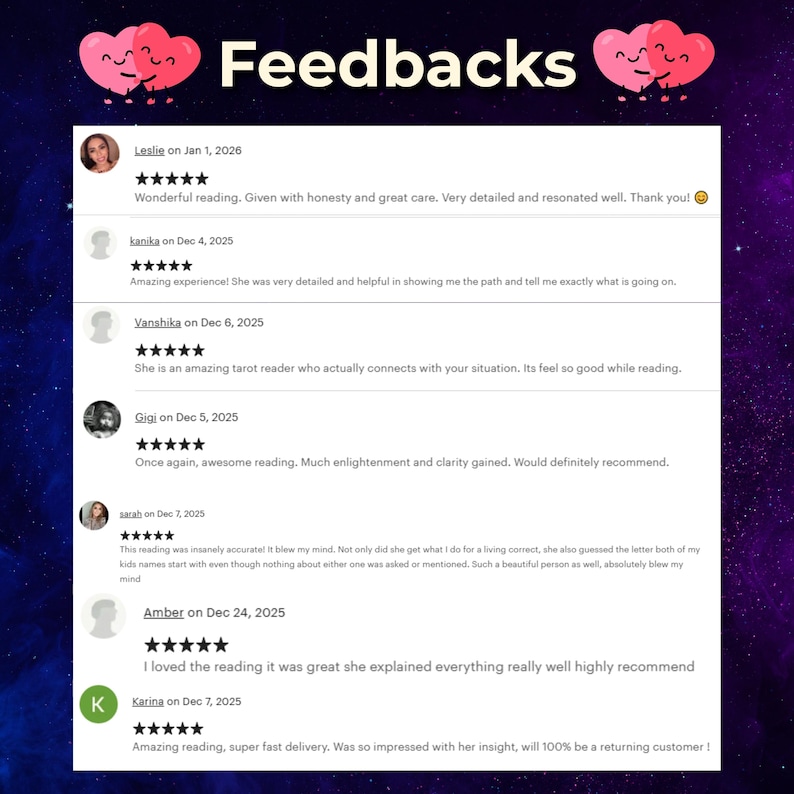 Infographic titled 'Why Choose Me?' highlighting the benefits of choosing Medium Aura. Features: 17+ years of spiritual experience, highly accurate and honest insights, a compassionate safe space for clients, and trust from repeat customers. Mistic galaxy background.