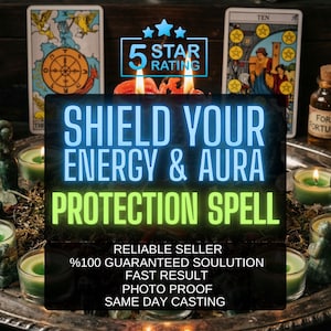 Skyddande besvärjelseläsning | Skydd mot negativ energi och psykiska attacker | Förvisa mörk energi, Aura-rengöring, Andlig sköld | Samma dag