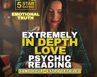 In-Depth Love Psychic Reading | Psychische Liebe Einsichten, Same Hour, Verborgene Gefühle, Seelenpartner & Twin Flame Klarheit, Beziehung Anleitung