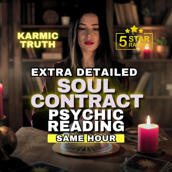 Soul Contract Psychic Reading | Personalized PDF with Medium Guidance | Future Love, Karma & Psychic Reading, Past Life and General Reading