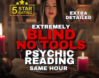 Same Hour Blind Psychic Reading | Keine Extras | Keine Fragen | Hellsichtige Energie Scan | Genaue Wahrheit
