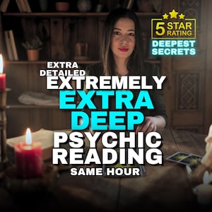 Extra djup psykisk läsning, extremt detaljerad, kärlekstarot, framtidsprognoser, livsstig, korrekt, snabb