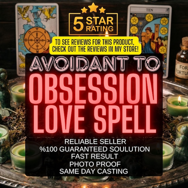 Avoidant to Obsessed Love Spell, Twin Flame Attraction Ritual, Romantic Magnetism Spell, Intense Love Energy Invocation