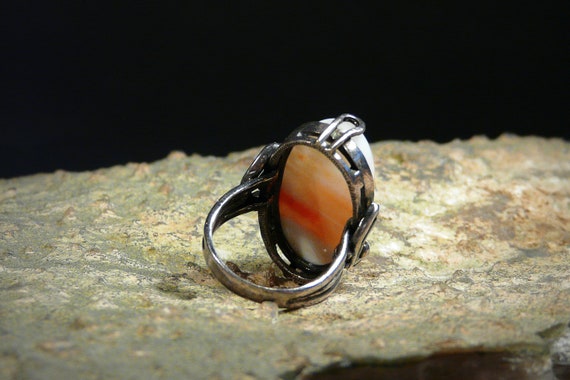 Vintage Designer Sterling Talisman Ring, Landscap… - image 4