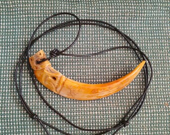 Tiger geschnitztes Wildschwein Torahammas Amulett, Rarität, Reichtum, Langlebigkeit, izida