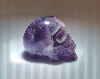 Old 72 carat Chinese Amethyst Skull Bead from the Tang Dynasty, izida collection