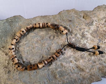 Old Mund Mala Skulls Prayer Beads, Peace of Mind, Blessed Life, izida