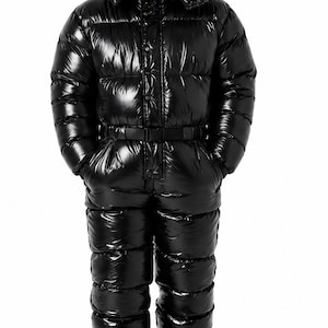 Traje de nieve de nailon brillante para hombre