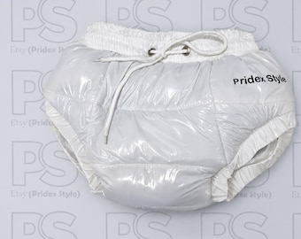 Men’s Glossy Puffer Briefs