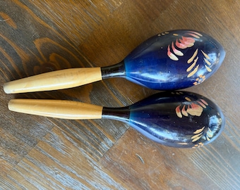 Vintage trämaracas