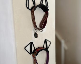 Dog ear collar/lead holder