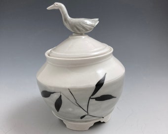 Grey Goose Handmade Porcelain Jar