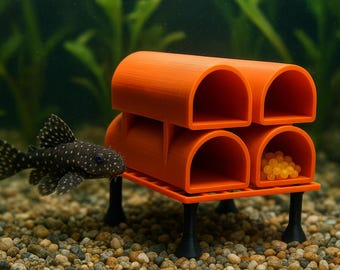 Slate Spawning Cave For Bristlenose Pleco – Natural Stone Aquarium Decoration