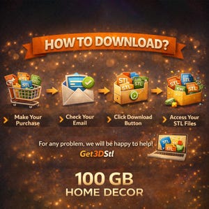 How to download STL files after purchase with step by step guide from email confirmation to accessing 3D printing files