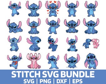 Lot de 1 point numérique SVG, clipart au point, point bleu svg, dxf, png, eps, fichiers PNG ange rose, mignon Alien png Bundle, téléchargement numérique