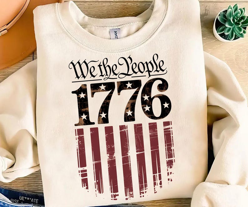 We The People 1776 png, we the people noodlijdende vlagsublimatie, Amerikaans patriottisch ontwerp, USA Heritage-shirt, 4 juli, png afbeelding 3