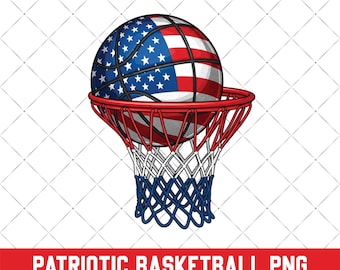VS 250-jarig jubileum basketbal, PNG, Amerikaanse vlag basketbalring sublimatie, 4 juli sportontwerp, Independence Day-shirt, digitaal.
