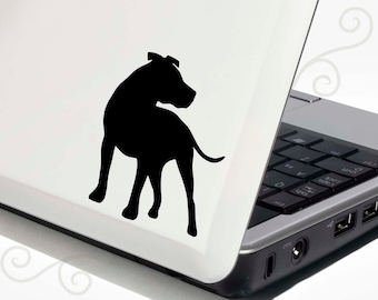 American Staffordshire Terrier Decal Vinyl Sticker - Bonus Backup Sticker Included - SilhouetteMYpet Design:DOG-AST05