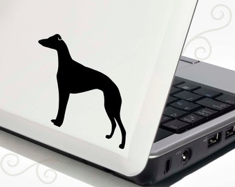 Whippet Decal Vinyl Sticker - Bonus Backup Sticker Included - SilhouetteMYpet Design:DOG-WHI03