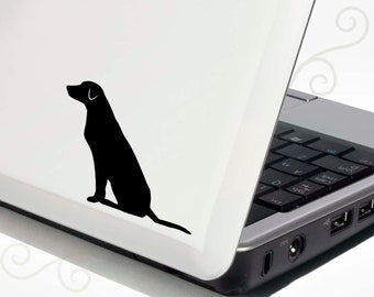 Labrador Retriever Decal Vinyl Sticker - Bonus Backup Sticker Included - SilhouetteMYpet Design:DOG-LAB01