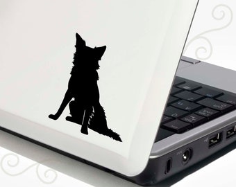 Border Collie Decal Vinyl Sticker -- Bonus Backup Sticker Included - SilhouetteMYpet Design:DOG-BDC02