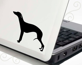 Whippet Decal Vinyl Sticker - Bonus Backup Sticker Included - SilhouetteMYpet Design:DOG-WHI02