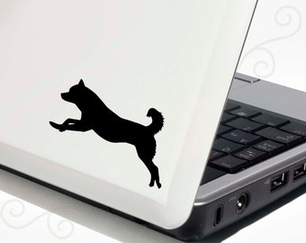 Siberian Husky Decal Vinyl Sticker - Bonus Backup Sticker Included - SilhouetteMYpet Design:DOG-SBH03