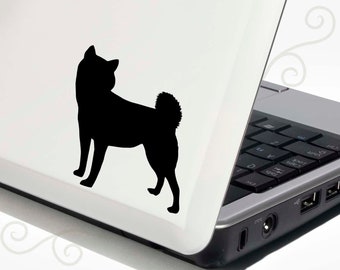 Shiba Inu Decal Vinyl Sticker - Bonus Backup Sticker Included - SilhouetteMYpet Design:DOG-SBI03