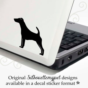 Smooth Fox Terrier Decal Vinyl Sticker -- Bonus Backup Sticker Included - SilhouetteMYpet Design:DOG-SFT01