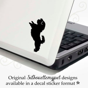 Shih Tzu Decal Vinyl Sticker Bonus Backup Sticker Included SilhouetteMYpet Design:DOG-SHZ04 image 1