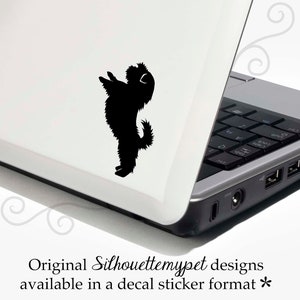 Shih Tzu Decal Vinyl Sticker Bonus Backup Sticker Included SilhouetteMYpet Design:DOG-SHZ04 image 2