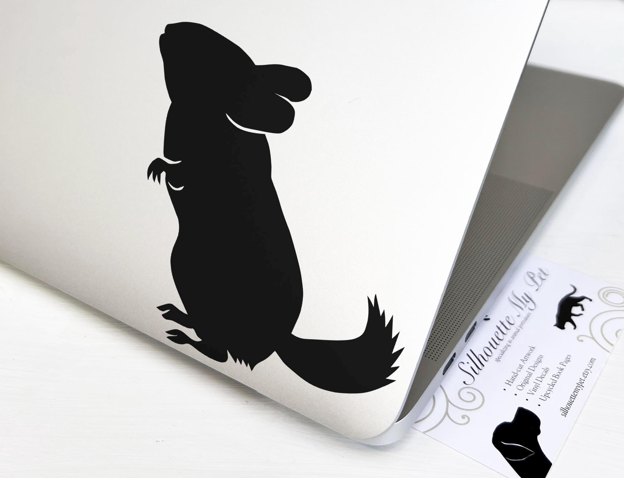 Chinchilla Vinyl Decal - Bumper Sticker - Silhouettemypet Design:oa ...
