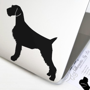 German Wirehaired Pointer Dog Vinyl Decal - Bumper Sticker - SilhouetteMYpet Design:DOG-GWP01