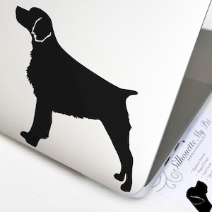 Brittany Dog Vinyl Decal - Bumper Sticker - SilhouetteMYpet Design:DOG-BRI02