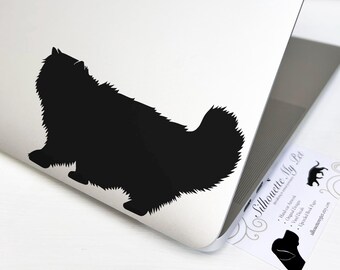 Persian Cat Vinyl Decal - Bumper Sticker - SilhouetteMYpet Design:CAT-PER01