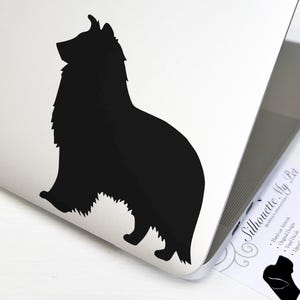 Shetland Sheepdog Dog Vinyl Decal - Bumper Sticker - SilhouetteMYpet Design:DOG-SHS01