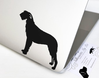 Irish Wolfhound Dog Vinyl Decal - Bumper Sticker - SilhouetteMYpet Design:DOG-IWH01