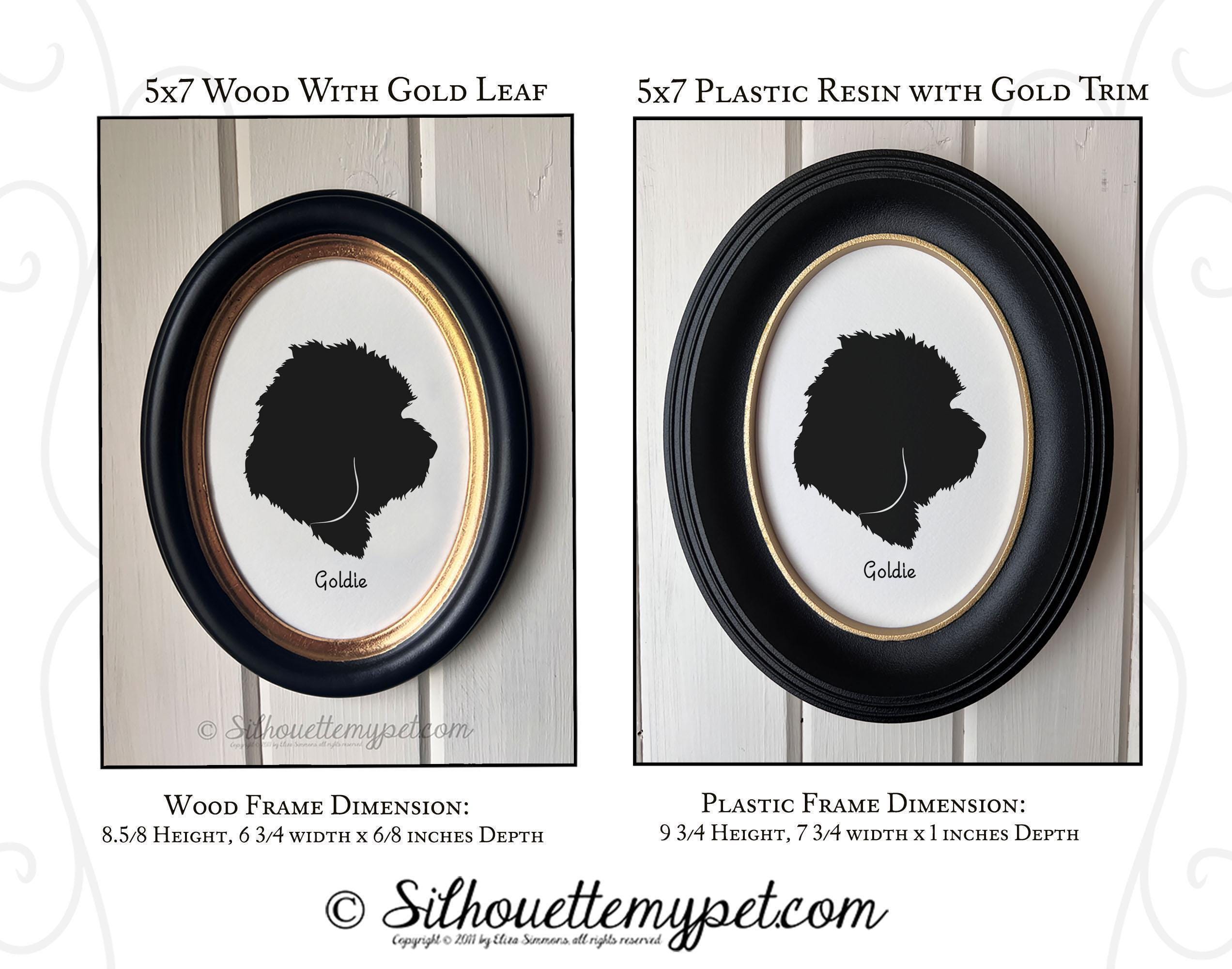 Cockapoo Silhouette Dog Portrait | Hand-cut Pet Memorial | Frame ...