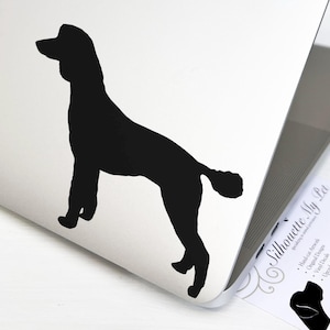 Standard Poodle Dog Vinyl Decal - Bumper Sticker - SilhouetteMYpet Design:DOG-SPO05