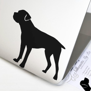 Cane Corso Decal (Natural Ears, Docked Tail) Dog Vinyl Decal - Bumper Sticker - SilhouetteMYpet Design:DOG-CCO07