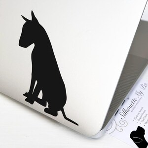 Bull Terrier Dog Vinyl Decal - Bumper Sticker - SilhouetteMYpet Design:DOG-BUT01