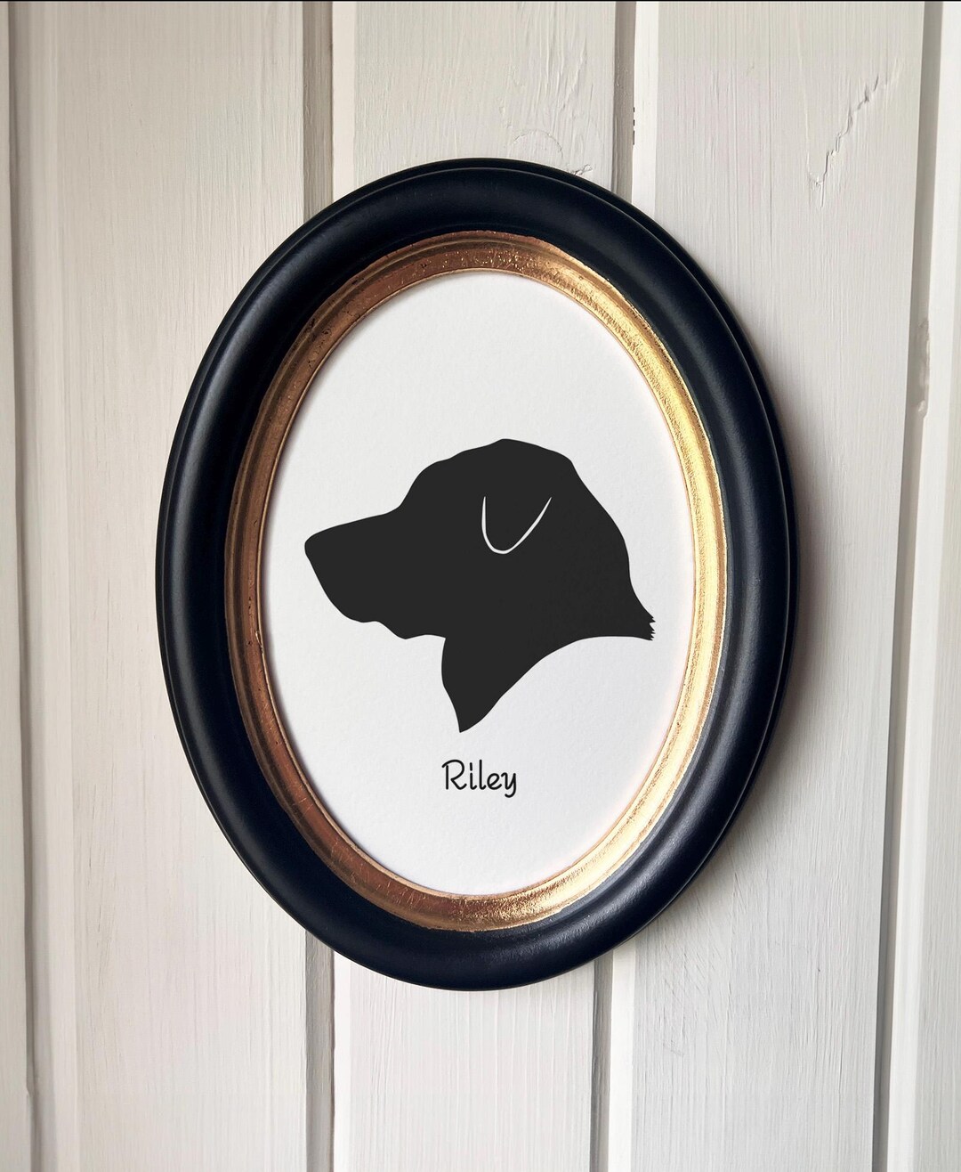 Labrador Photo Frame Labrador Retriever Silhouette Dog Portrait | Hand-cut Pet Memorial ...