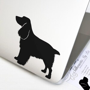 English Cocker Spaniel Dog Vinyl Decal - Bumper Sticker - SilhouetteMYpet Design:DOG-CSE01