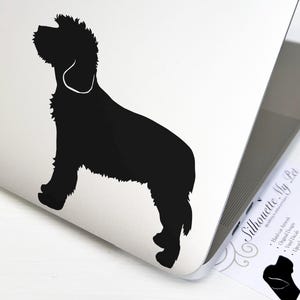 Cockapoo Silhouette (Long Tail) Dog Vinyl Decal - Bumper Sticker - SilhouetteMYpet Design:DOG-COH02